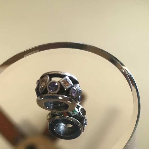 Jeweled Pandora style charm, from CAESARS PALACE in Vegas gift shop. - Picture 1 of 8